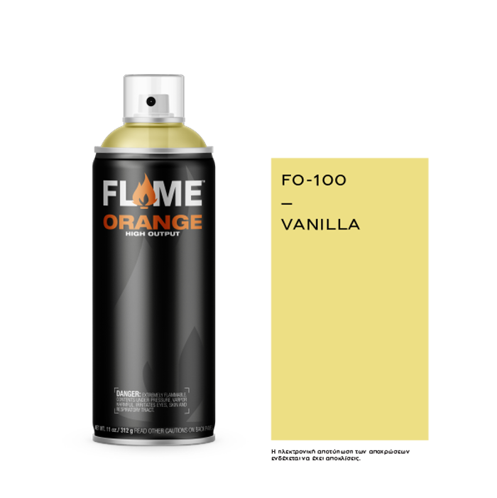 Spray Flame Orange 400ml, Vanilla